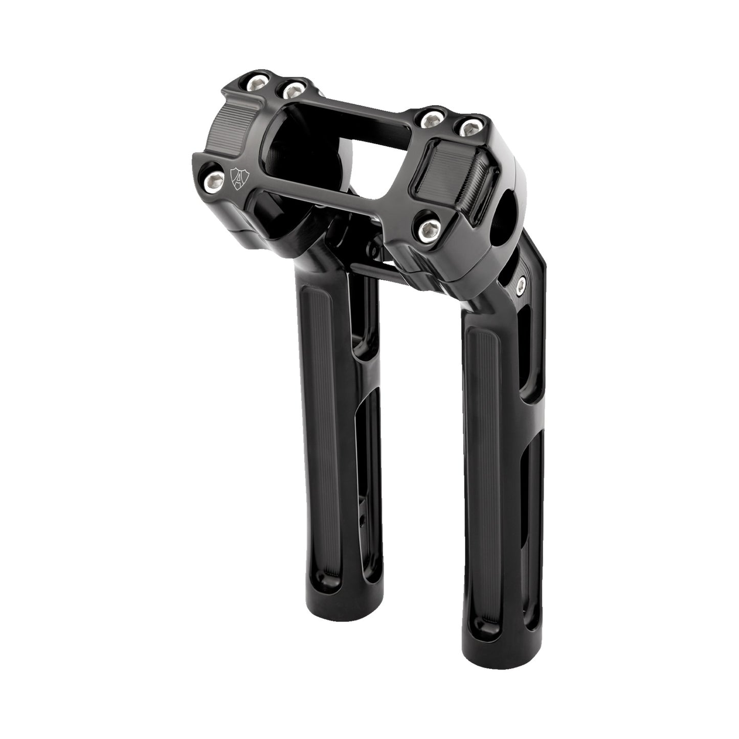 ARLEN NESS - METHOD KICKBACK HANDLEBAR RISER - SOFTAIL GAUGE CUT-OUT - 10" - BLACK