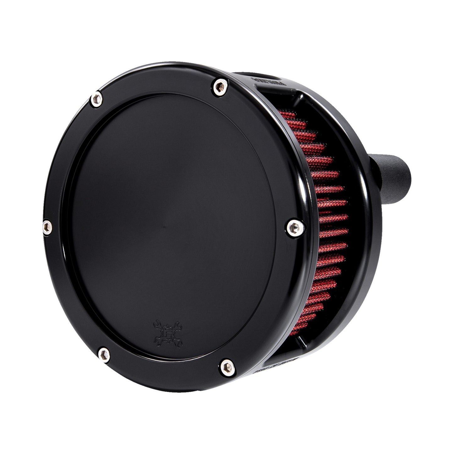 FEULING PARTS - BA SERIES AIR CLEANER KIT - BLACK ANODIZED - RED FILTER