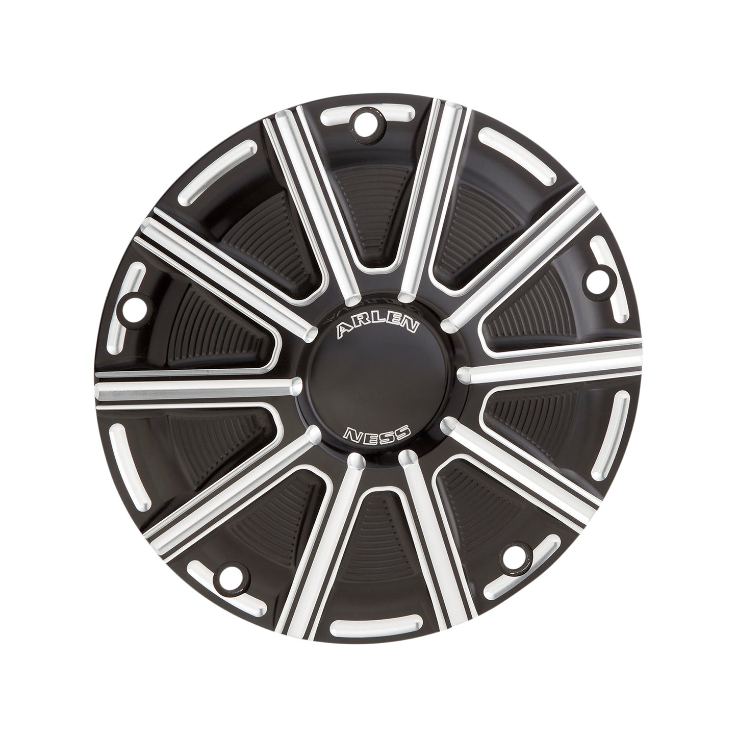 ARLEN NESS - 10-GAUGE DERBY COVER - BLACK/MACHINED - TOURING/TRIKE