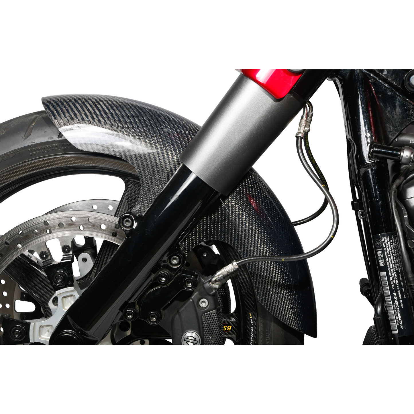 HOFMANN DESIGNS - CARBON FIBER SHORTY FENDER FRONT 19" FLH 14-22