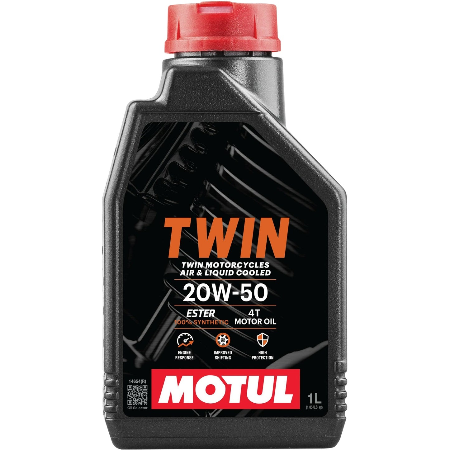 MOTUL - MOTUL TWIN 100% SYN OIL 20W50 1QT