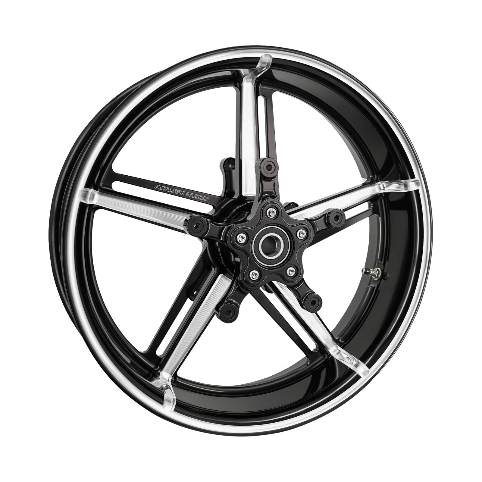 ARLEN NESS - WHEEL WITH HUB/ADAPTER - FACTORY 24 - FRONT - BLACK/CONTRAST CUT - 18X5.5