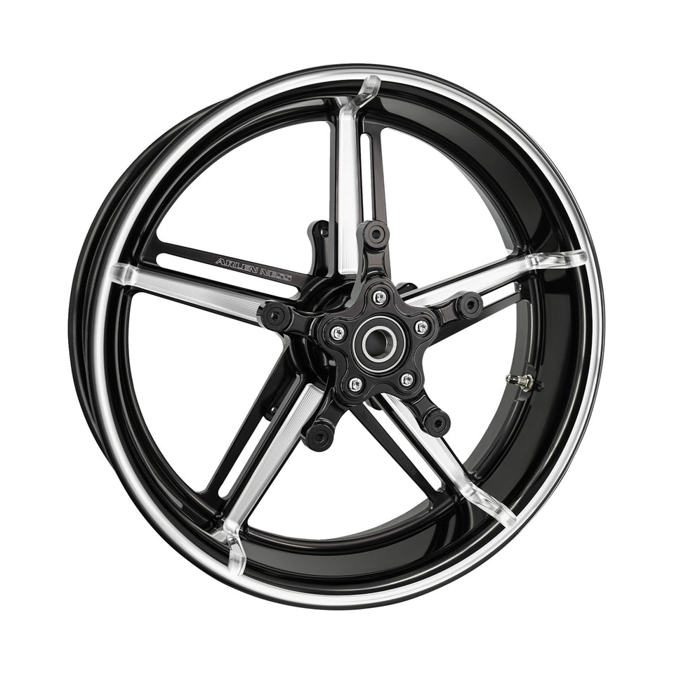 ARLEN NESS - WHEEL WITH HUB/ADAPTER - FACTORY 24 - FRONT - BLACK/CONTRAST CUT - 18X5.5