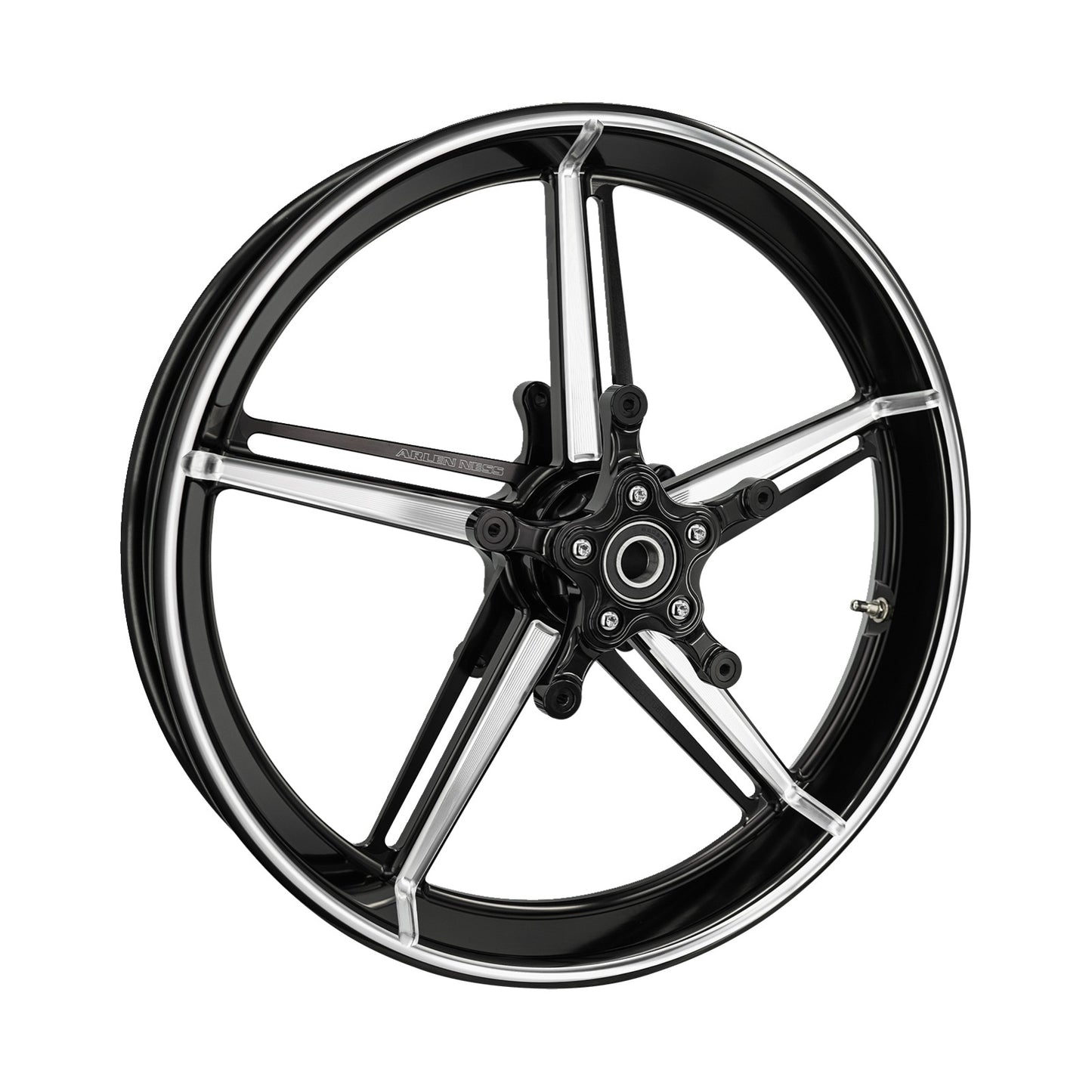 ARLEN NESS - WHEEL WITH HUB/ADAPTER - FACTORY 24 - FRONT - BLACK/CONTRAST CUT - 21X3.5