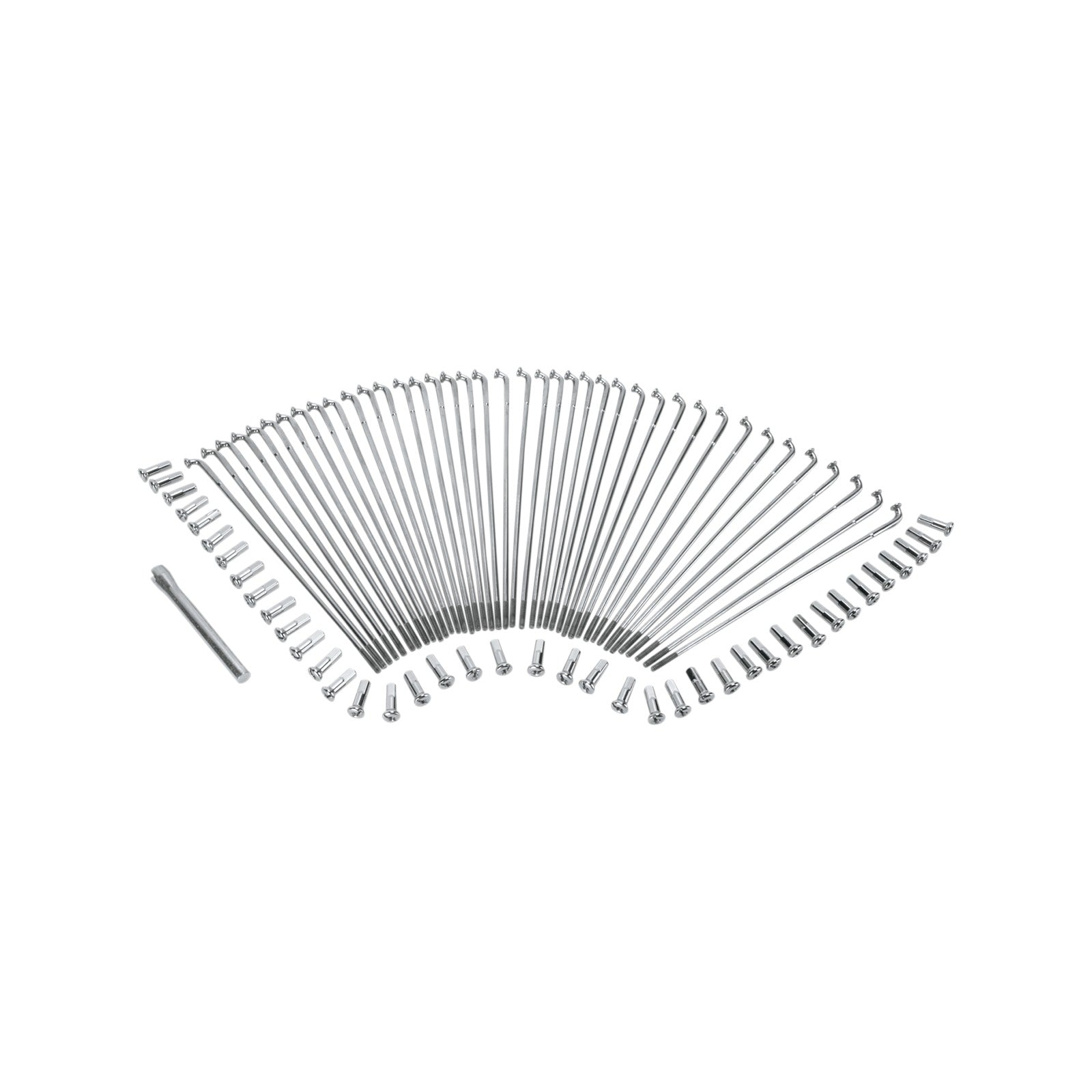 DRAG SPECIALTIES - SPOKE SET - DROP CENTER - FRONT - STAINLESS STEEL - 19"