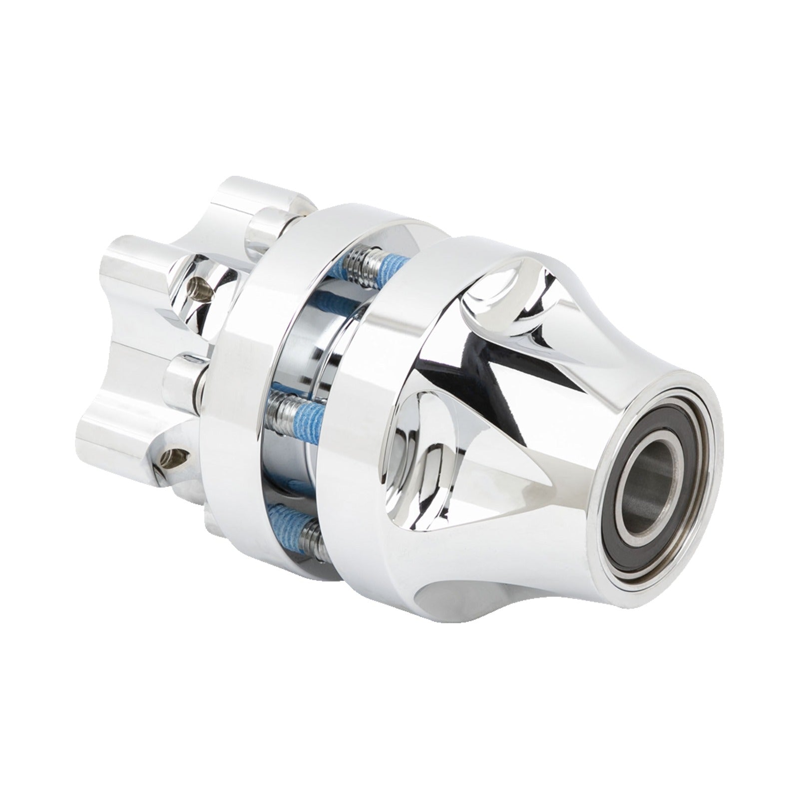 ARLEN NESS - HUB - CARTRIDGE - FRONT/SINGLE DISC - CHROME - SOFTAIL STANDARD/STREET BOB