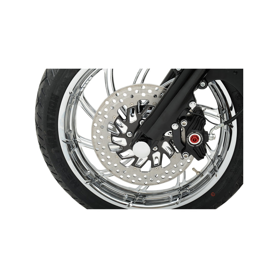 DRAG SPECIALTIES - AXLE CAPS - CHROME - FRONT - PAIR