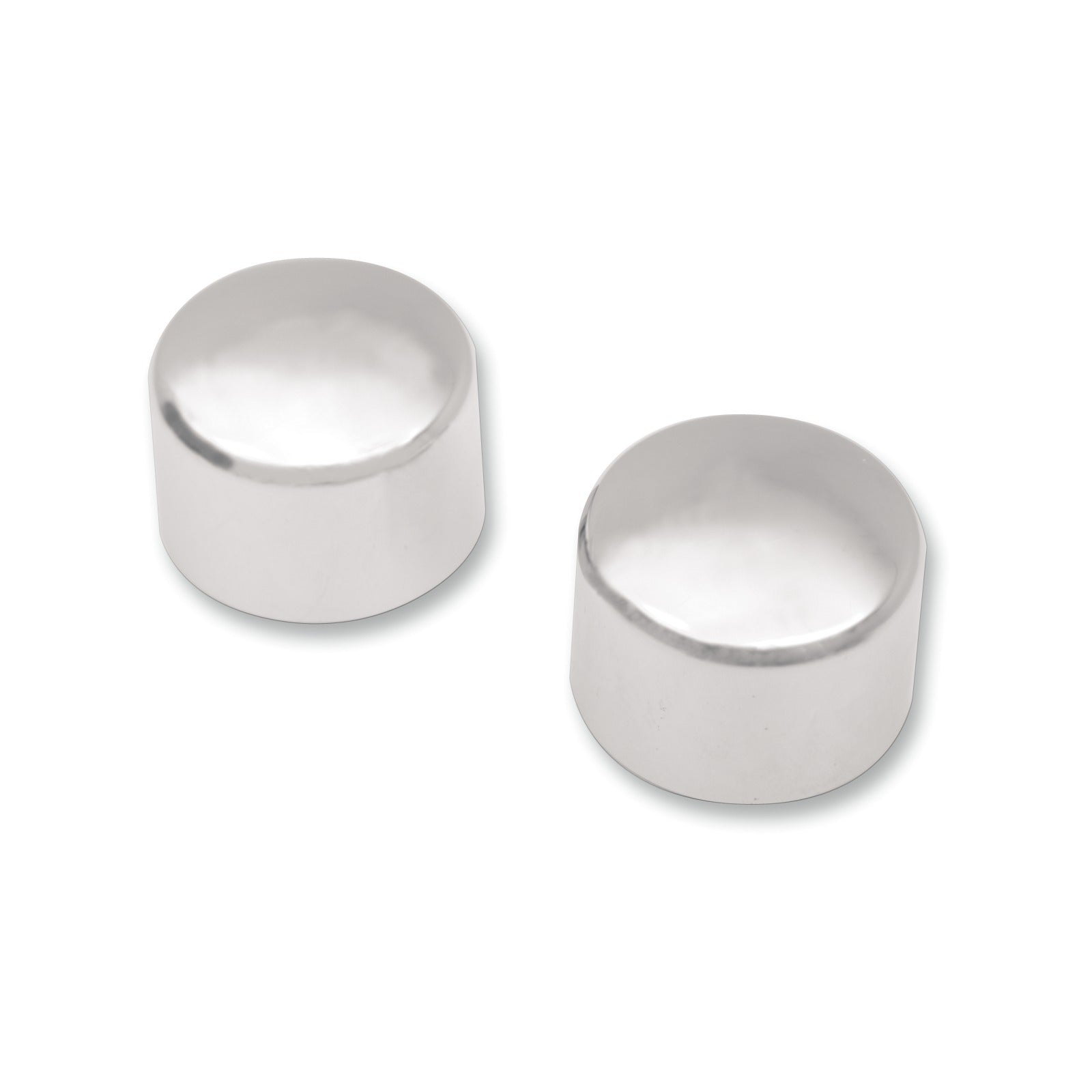 DRAG SPECIALTIES - AXLE CAPS - CHROME - FRONT - PAIR