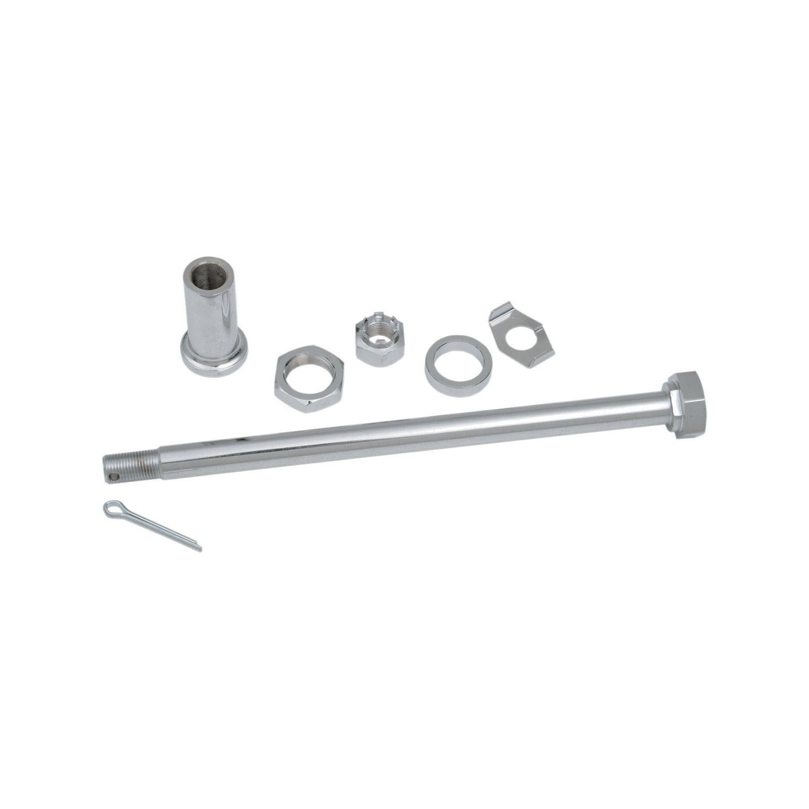 DRAG SPECIALTIES - AXLE KIT - REAR - CHROME - '67-'72 ELECTRA GLIDE