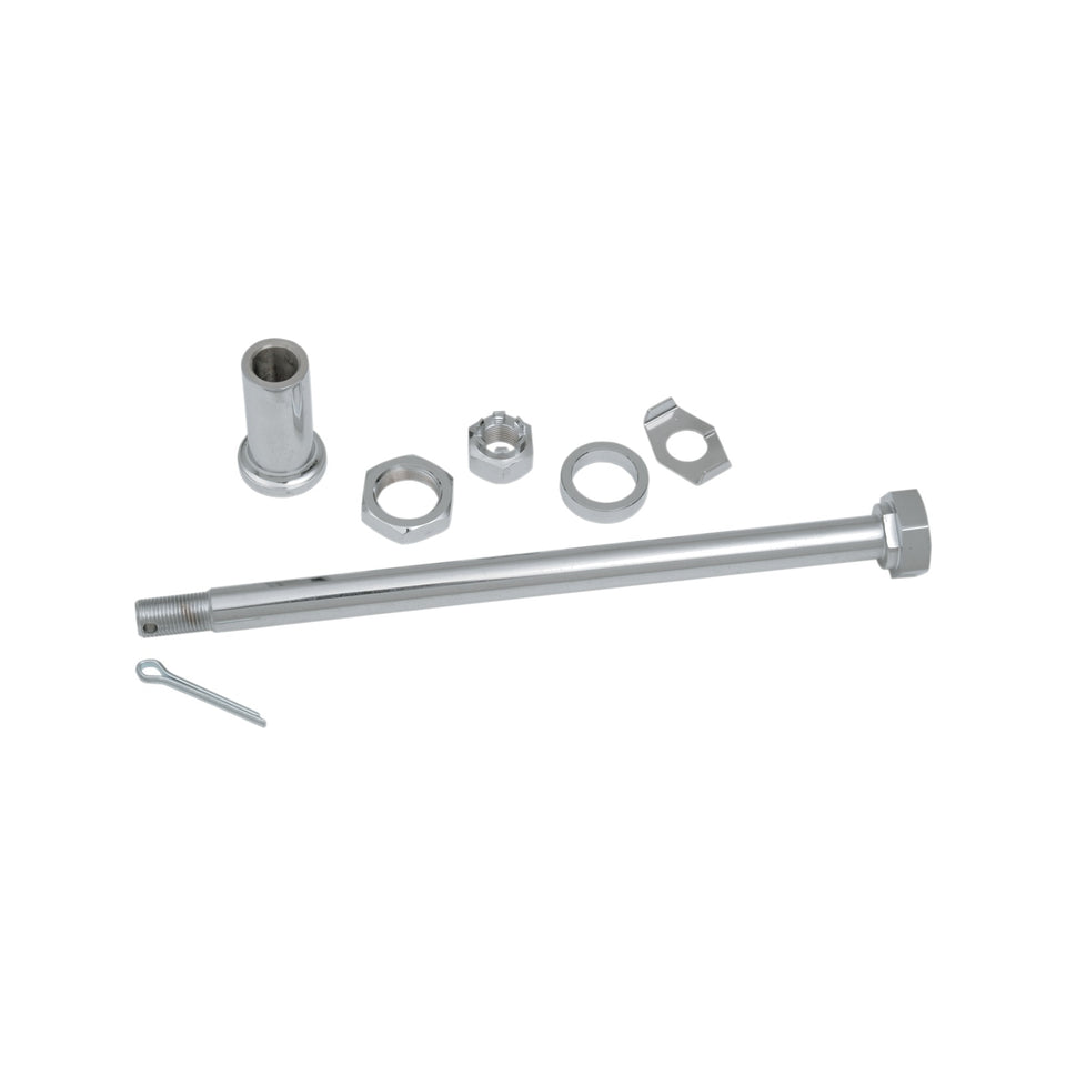 DRAG SPECIALTIES - AXLE KIT - REAR - CHROME - '67-'72 ELECTRA GLIDE