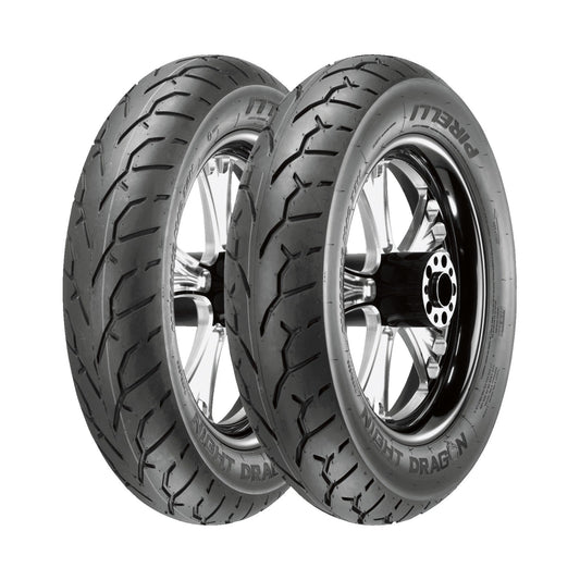 PIRELLI - PIRELLI - TIRE - NIGHT DRAGON(TM) - REAR - 180/60R16 - 80H BLACKWALL REAR TIRE