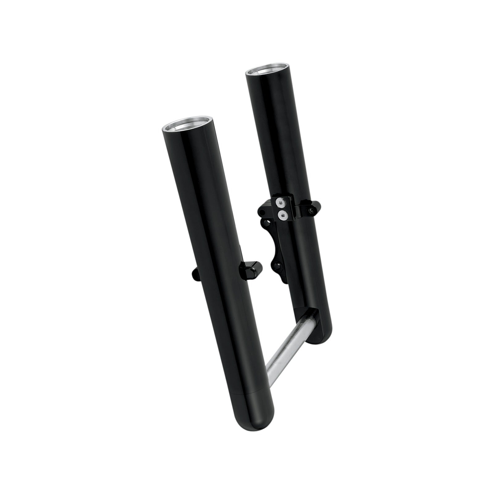 ARLEN NESS - FORK LEGS - BLACK ANODIZED - SMOOTH - DUAL DISC - '08-'13 FLT