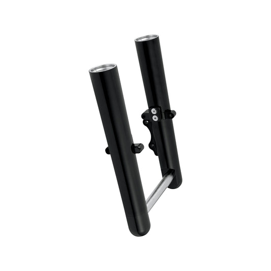 ARLEN NESS - FORK LEGS - BLACK ANODIZED - SMOOTH - DUAL DISC - '08-'13 FLT