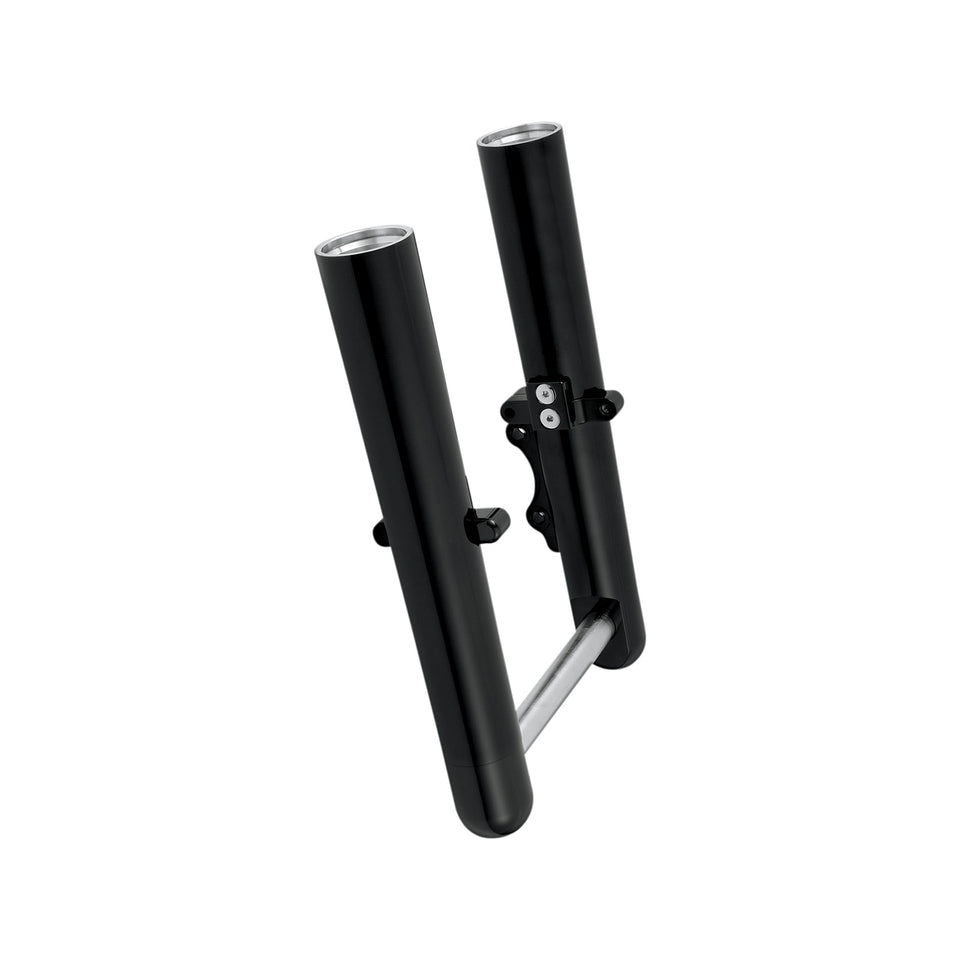 ARLEN NESS - FORK LEGS - BLACK ANODIZED - SMOOTH - DUAL DISC - '08-'13 FLT