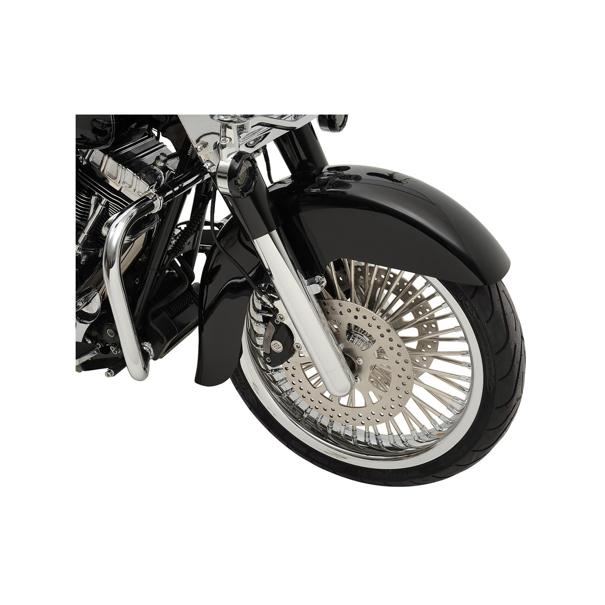 ARLEN NESS - FORK LEGS - CHROME - SMOOTH - DUAL DISC
