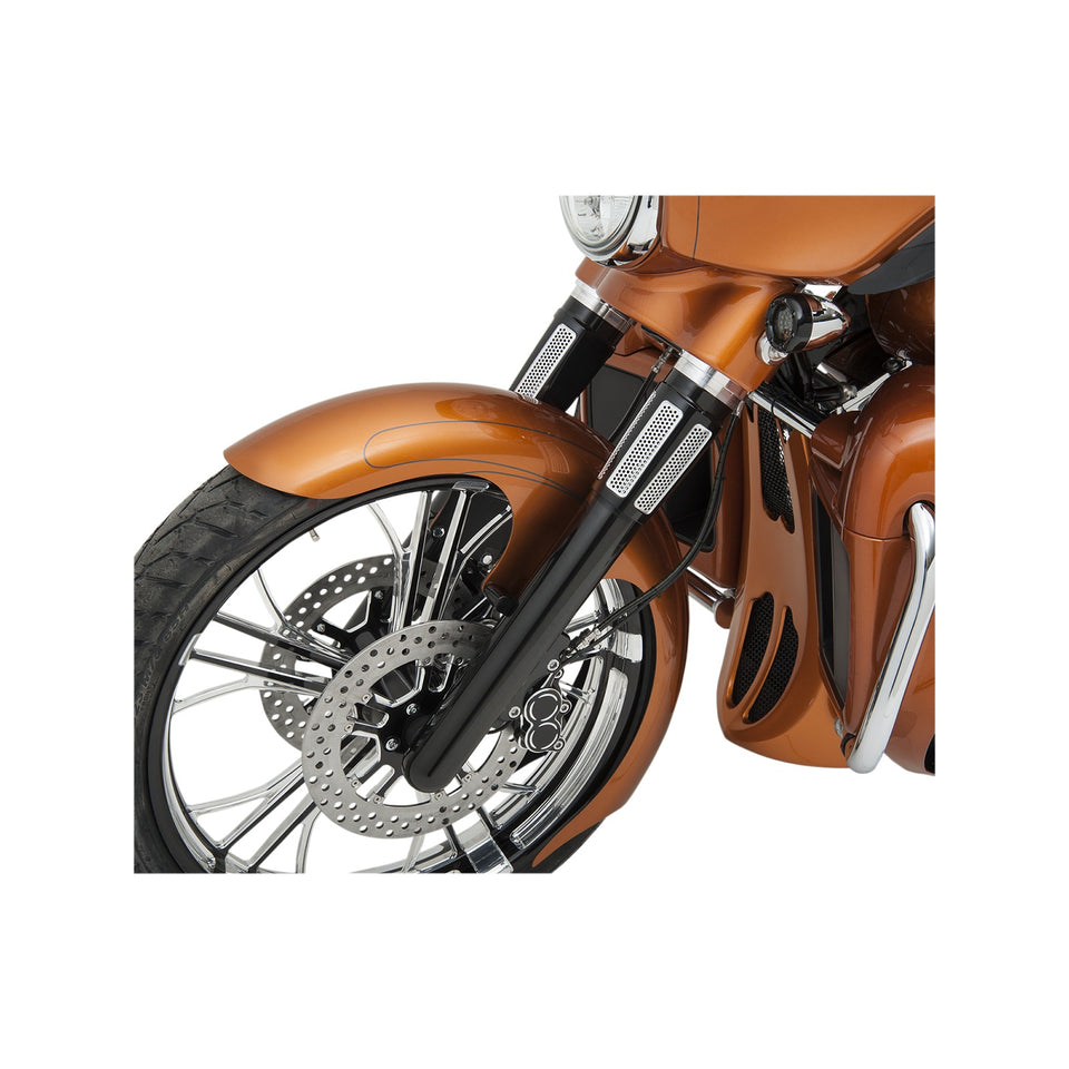 ARLEN NESS - FORK LEGS - BLACK ANODIZED - SMOOTH - DUAL DISC
