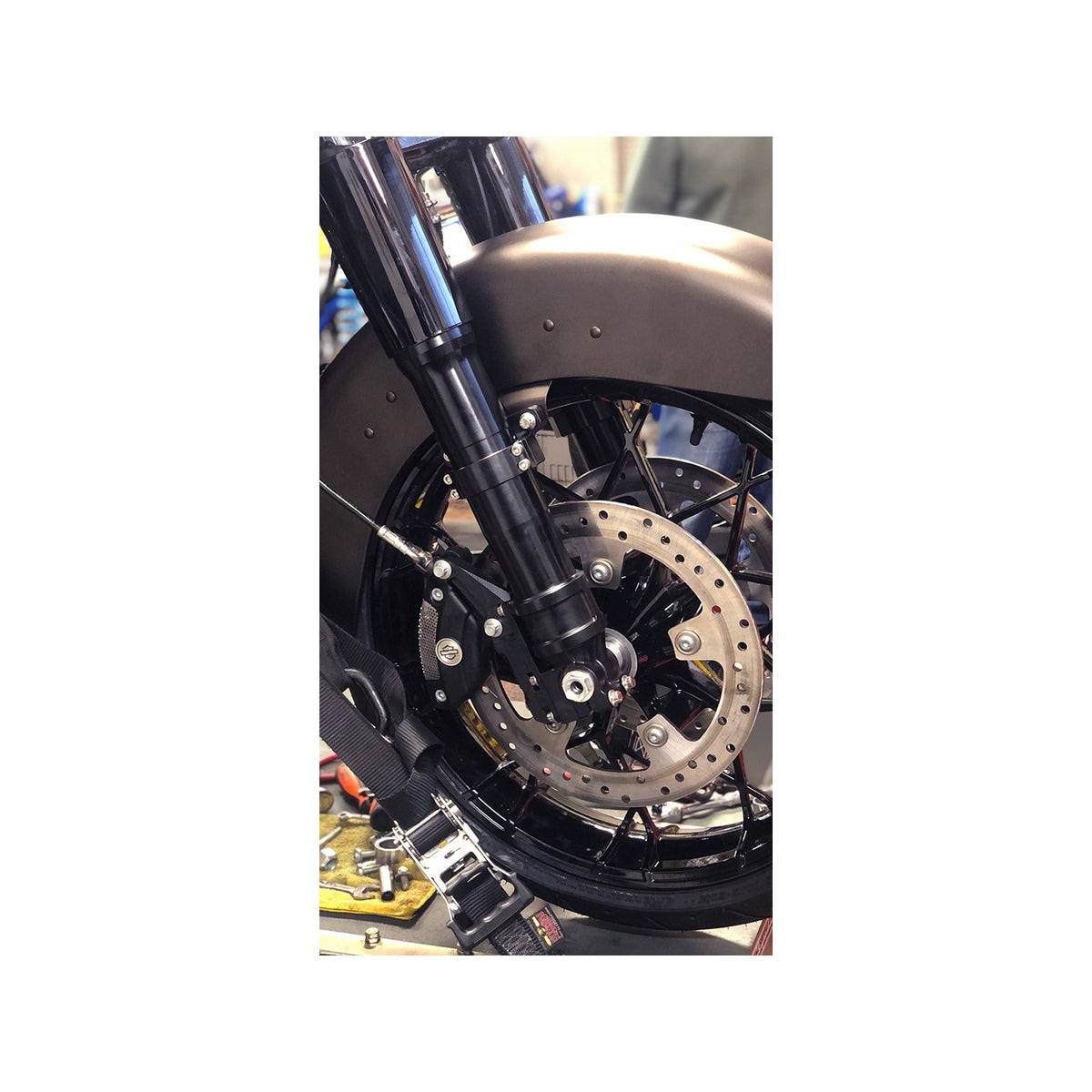 ALLOY ART - FORK LEGS - 49 MM - LOWER - BLACK ANODIZED