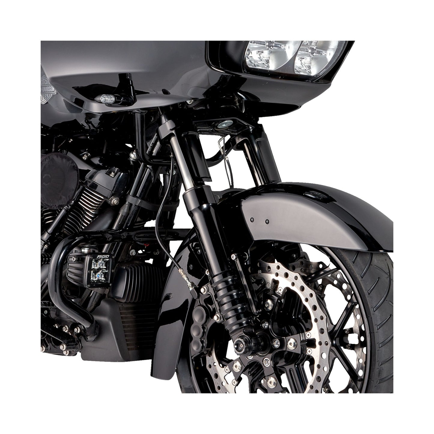 ARLEN NESS - FORK LEGS - 49 MM - BLACK ANODIZED - FOR FACTORY BRAKE CALIPER