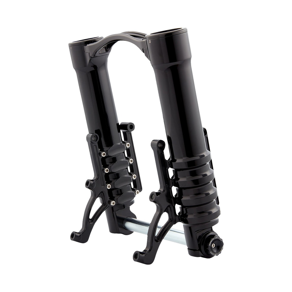 ARLEN NESS - FORK LEGS - 49 MM - BLACK ANODIZED - FOR CUSTOM RADIAL MOUNT BRAKE CALIPER