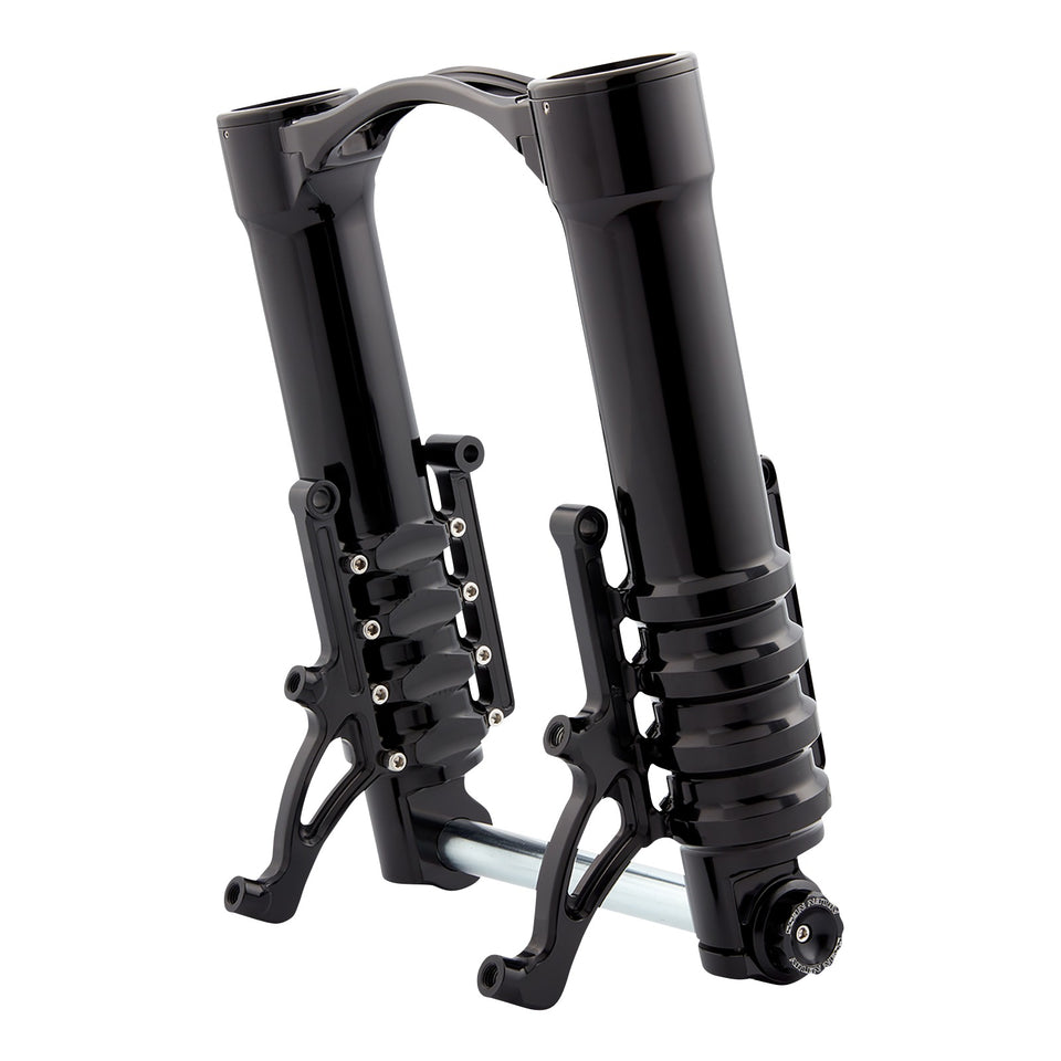 ARLEN NESS - FORK LEGS - 49 MM - BLACK ANODIZED - FOR CUSTOM RADIAL MOUNT BRAKE CALIPER