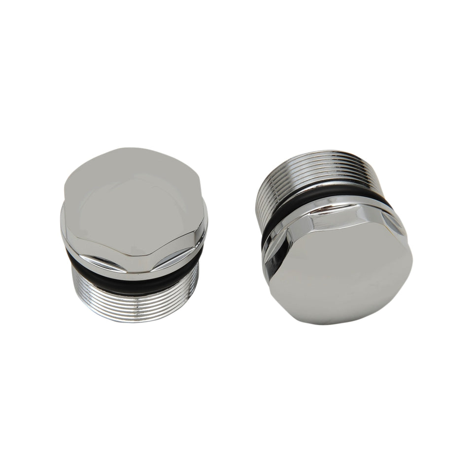 DRAG SPECIALTIES - FORK TUBE CAP - CHROME - 39 MM