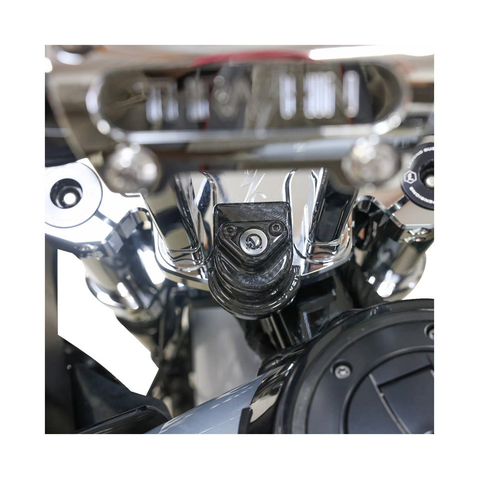 THRASHIN SUPPLY CO. - COVER STEERING LOCK - GLOSS WEAVE CARBON FIBER