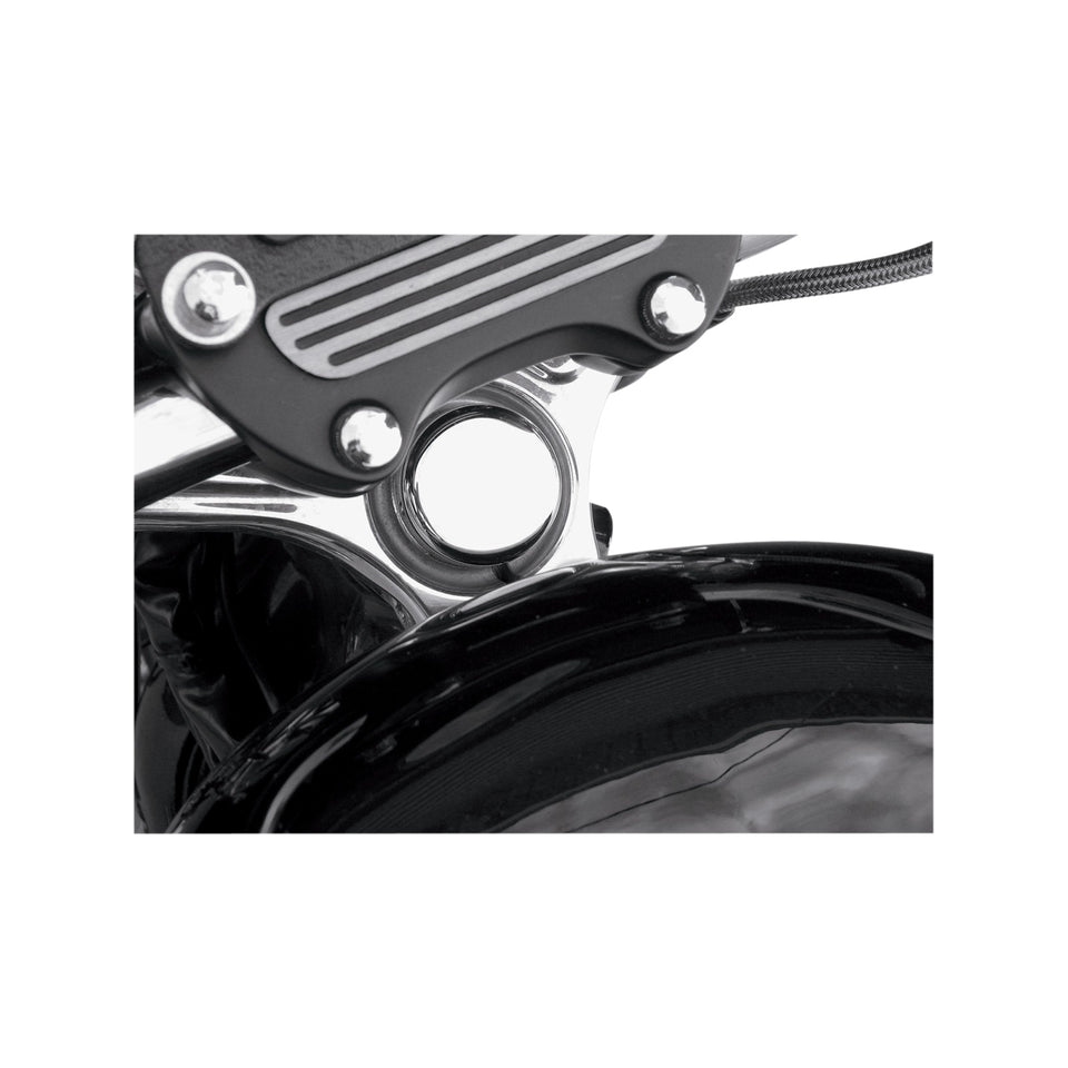 DRAG SPECIALTIES - STEERING STEM BOLT COVER - 39 MM - CHROME - '99-'17 FXD | '87-'09 XL