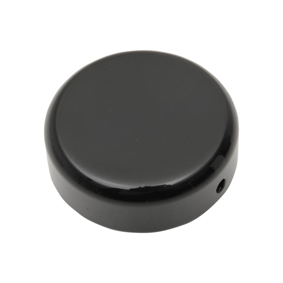 DRAG SPECIALTIES - STEERING STEM BOLT COVER - 39 MM - GLOSS BLACK - '99-'17 FXD | '87-'09 XL