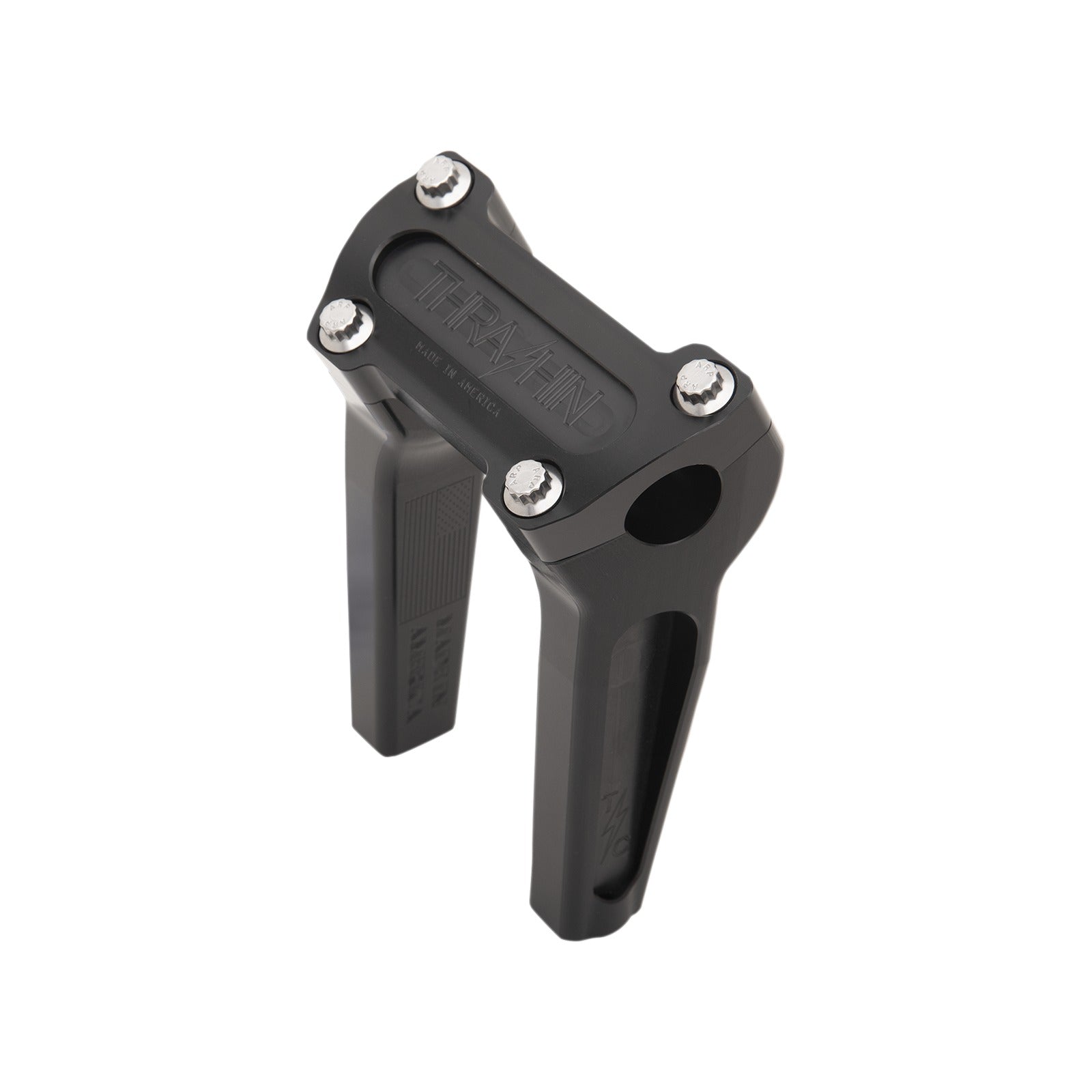 THRASHIN SUPPLY CO. - HANDLEBAR RISERS - STRAIGHT - 6" - BLACK