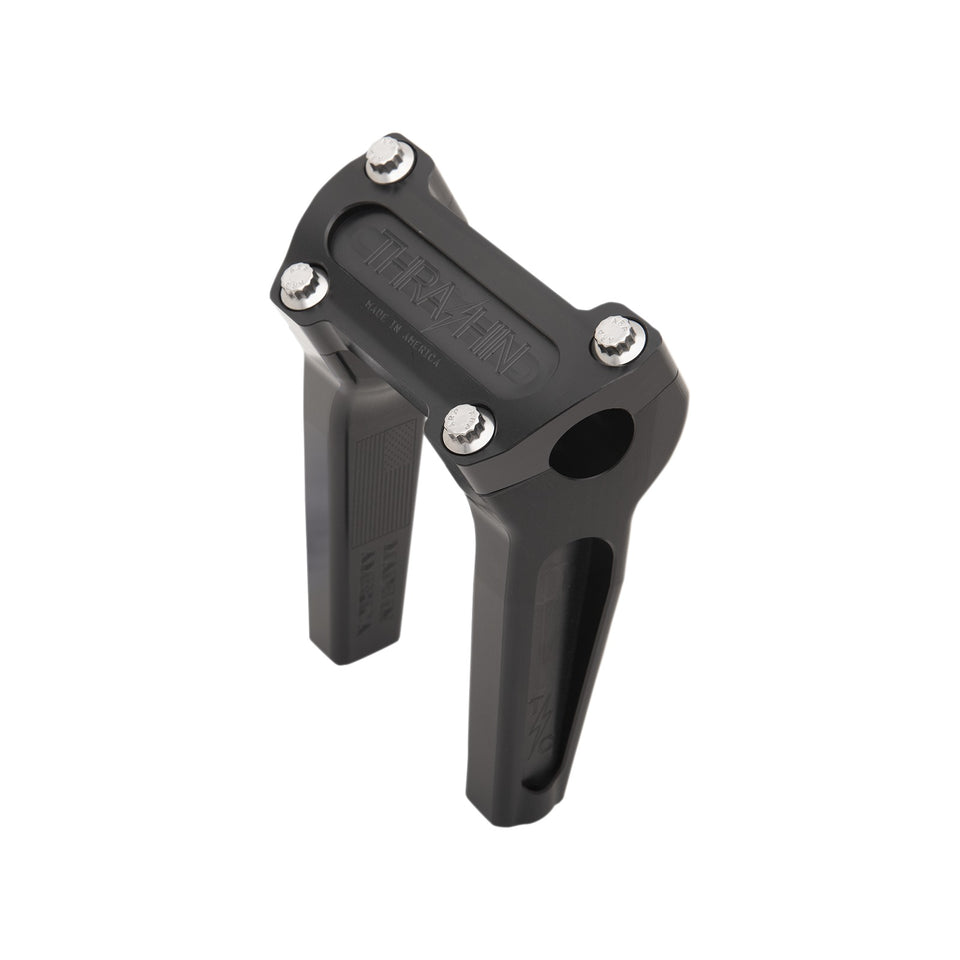 THRASHIN SUPPLY CO. - HANDLEBAR RISERS - STRAIGHT - 6" - BLACK