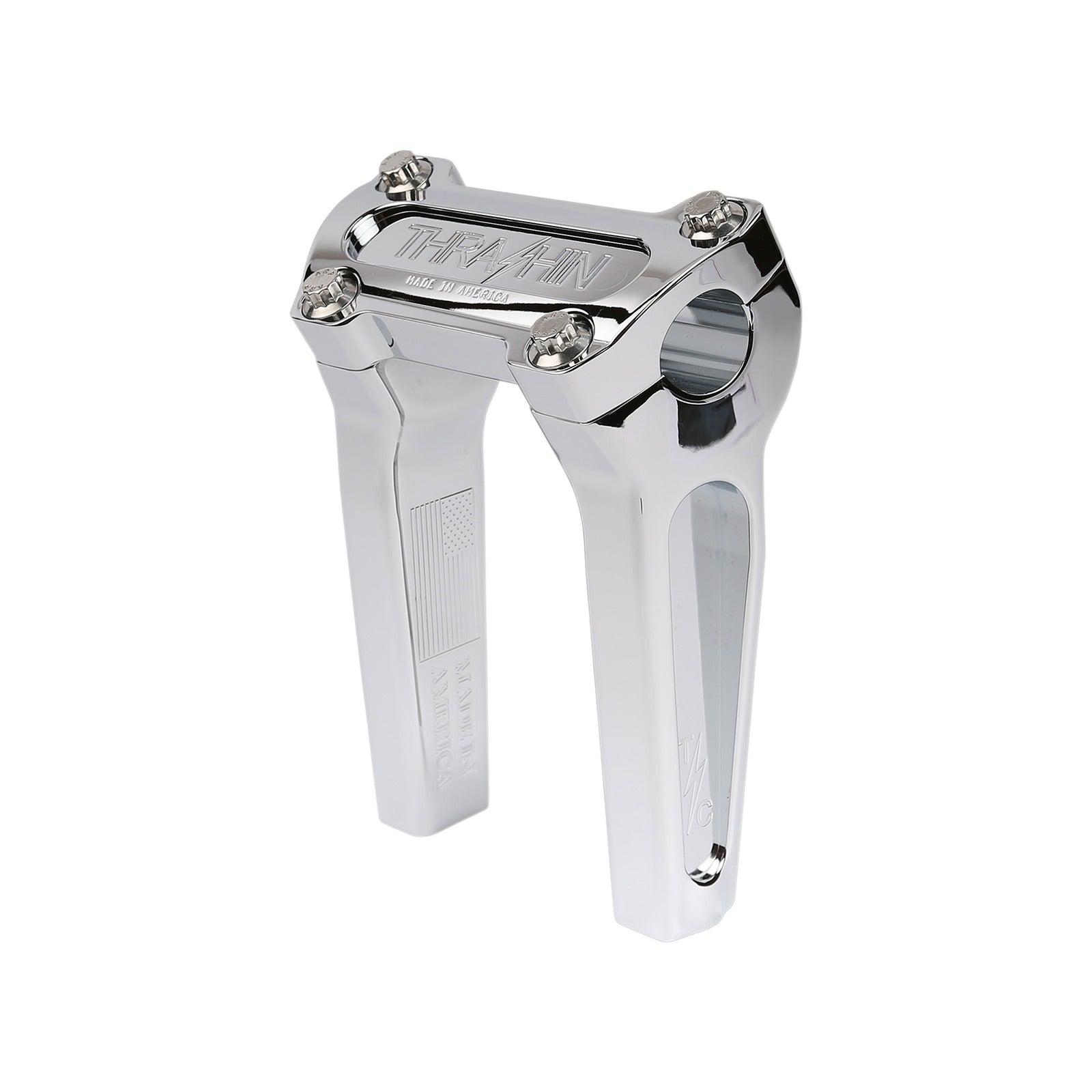 THRASHIN SUPPLY CO. - HANDLEBAR RISERS - STRAIGHT - 6" - CHROME