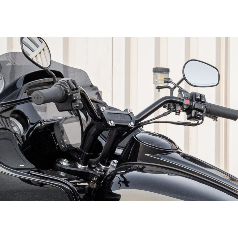 THRASHIN SUPPLY CO. - HANDLEBAR RISERS - PULL BACK - 6-1/2" - BLACK
