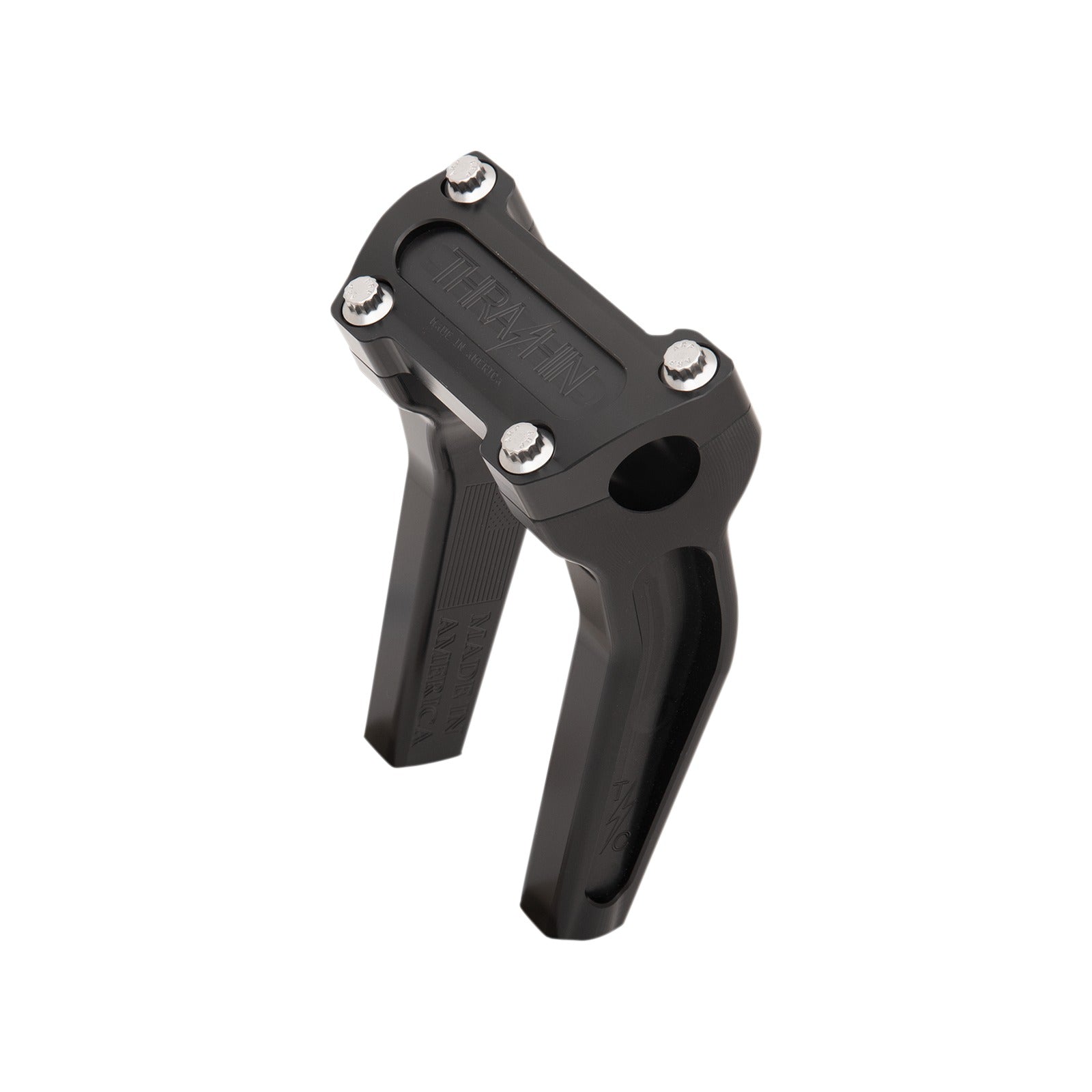 THRASHIN SUPPLY CO. - HANDLEBAR RISERS - PULL BACK - 6-1/2" - BLACK