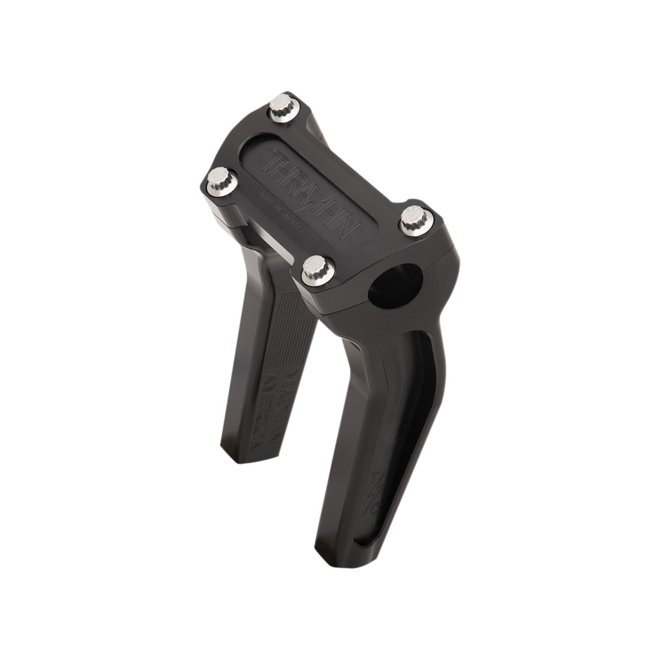 THRASHIN SUPPLY CO. - HANDLEBAR RISERS - PULL BACK - 6-1/2" - BLACK