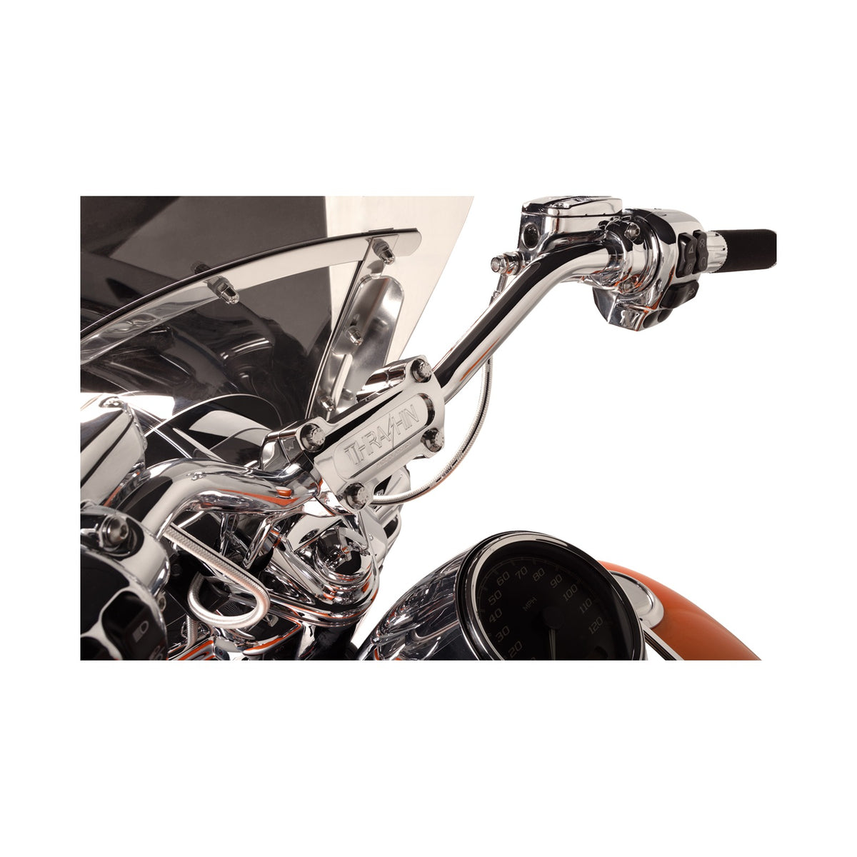 THRASHIN SUPPLY CO. - HANDLEBAR RISERS - PULL BACK - 6-1/2" - CHROME