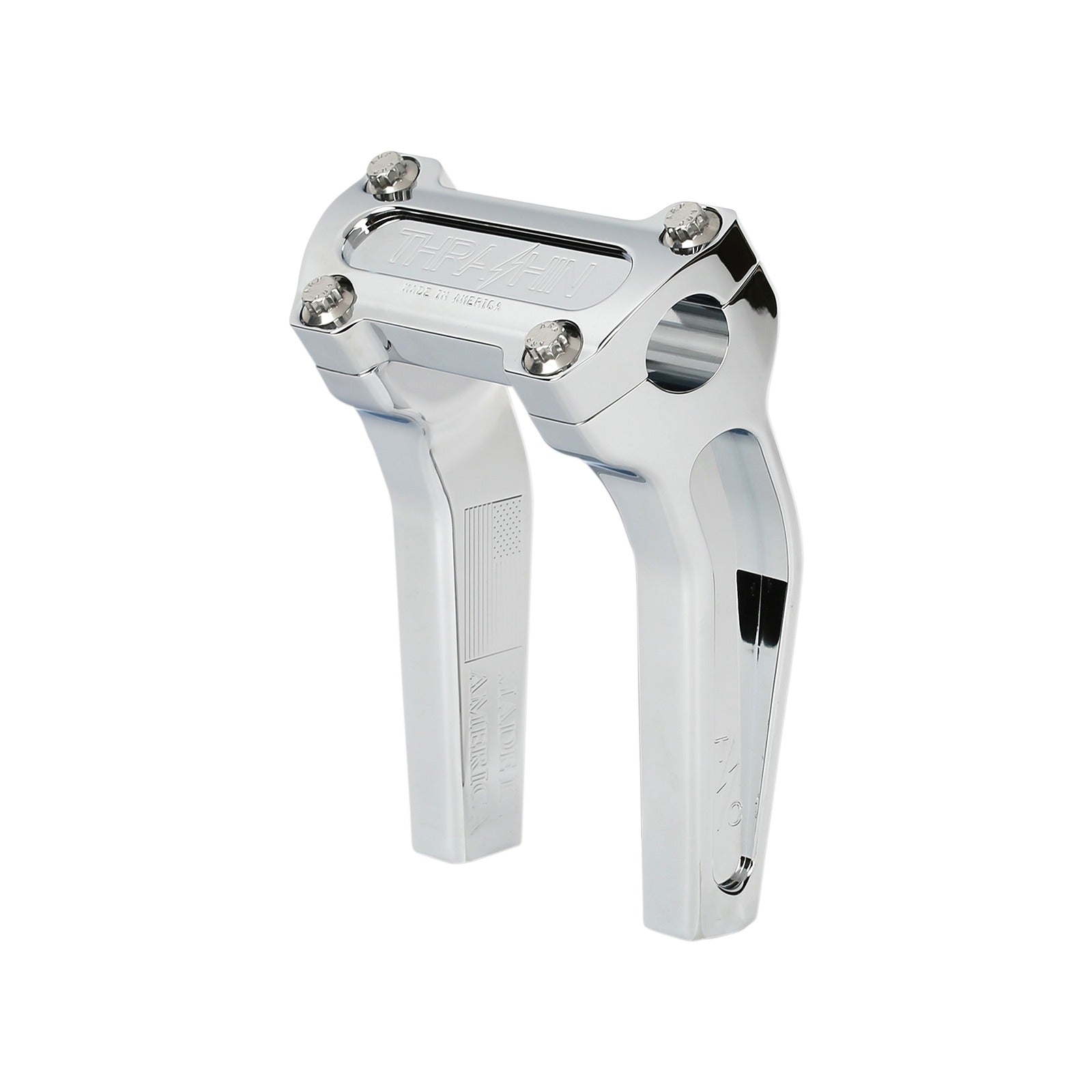 THRASHIN SUPPLY CO. - HANDLEBAR RISERS - PULL BACK - 6-1/2" - CHROME