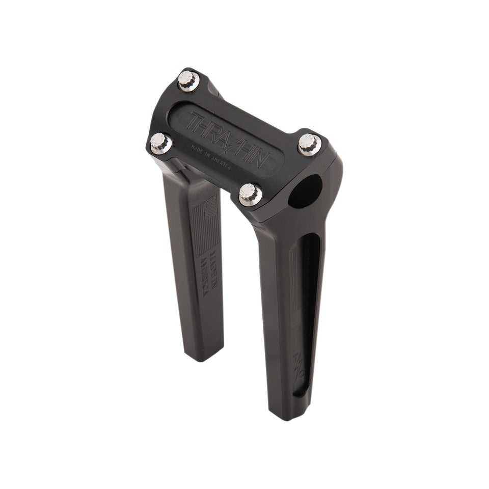THRASHIN SUPPLY CO. - HANDLEBAR RISERS - STRAIGHT - 8" - BLACK
