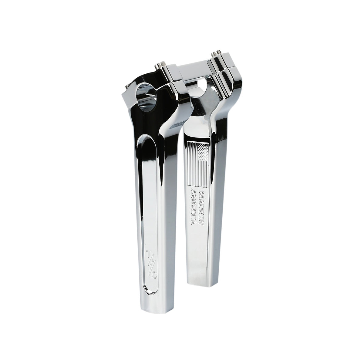 THRASHIN SUPPLY CO. - HANDLEBAR RISERS - STRAIGHT - 8" - CHROME