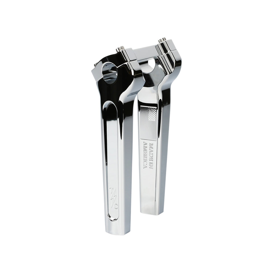 THRASHIN SUPPLY CO. - HANDLEBAR RISERS - STRAIGHT - 8" - CHROME