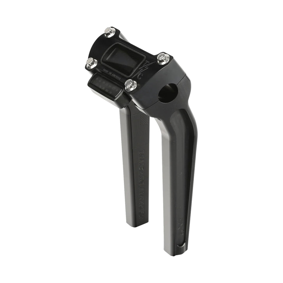 THRASHIN SUPPLY CO. - HANDLEBAR RISERS - PULL BACK - 9-1/2" - BLACK