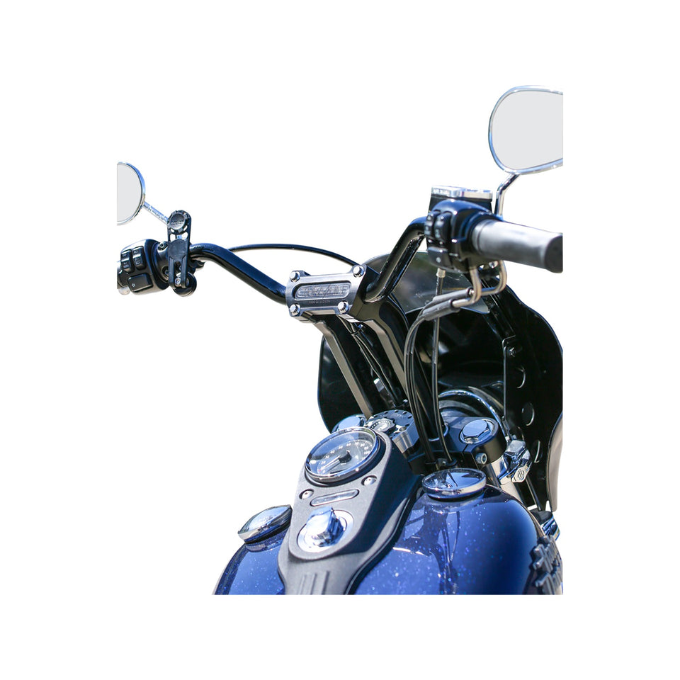 THRASHIN SUPPLY CO. - HANDLEBAR RISERS - PULL BACK - 9-1/2" - BLACK