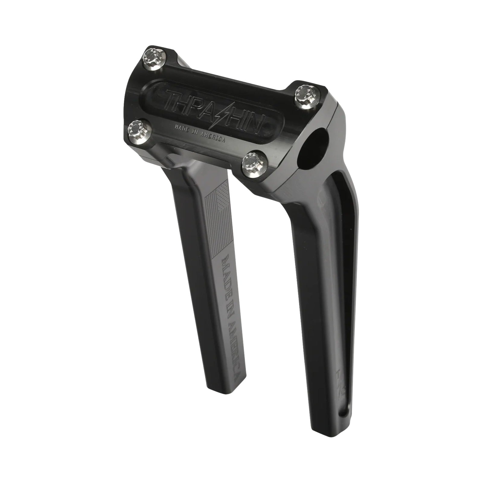 THRASHIN SUPPLY CO. - HANDLEBAR RISERS - PULL BACK - 9-1/2" - BLACK