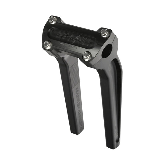 THRASHIN SUPPLY CO. - HANDLEBAR RISERS - PULL BACK - 9-1/2" - BLACK