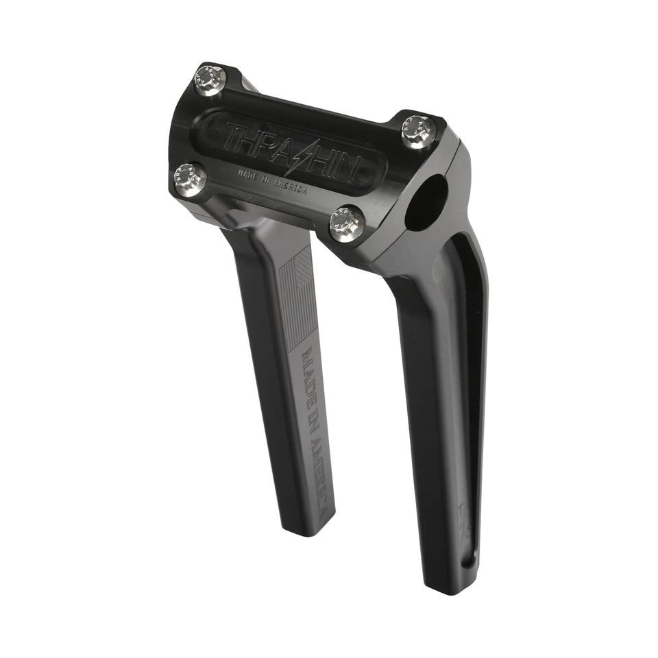 THRASHIN SUPPLY CO. - HANDLEBAR RISERS - PULL BACK - 9-1/2" - BLACK