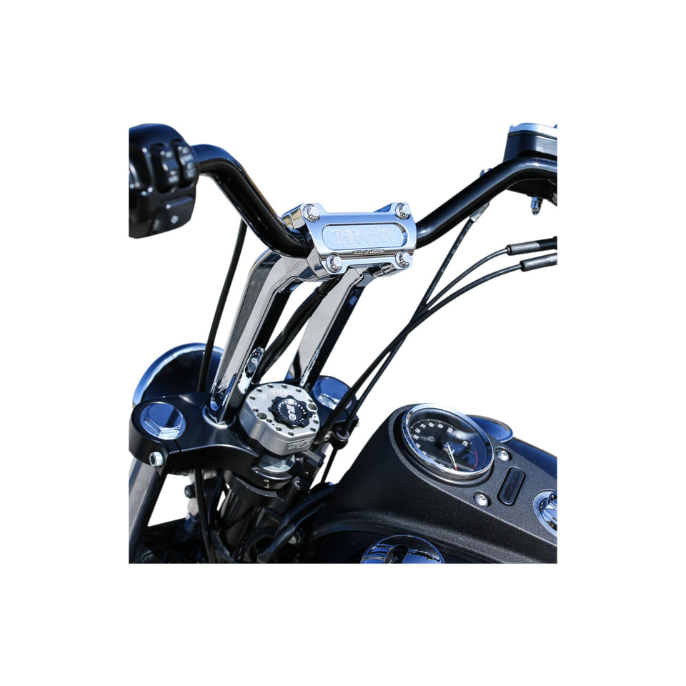 THRASHIN SUPPLY CO. - HANDLEBAR RISERS - PULL BACK - 9-1/2" - CHROME