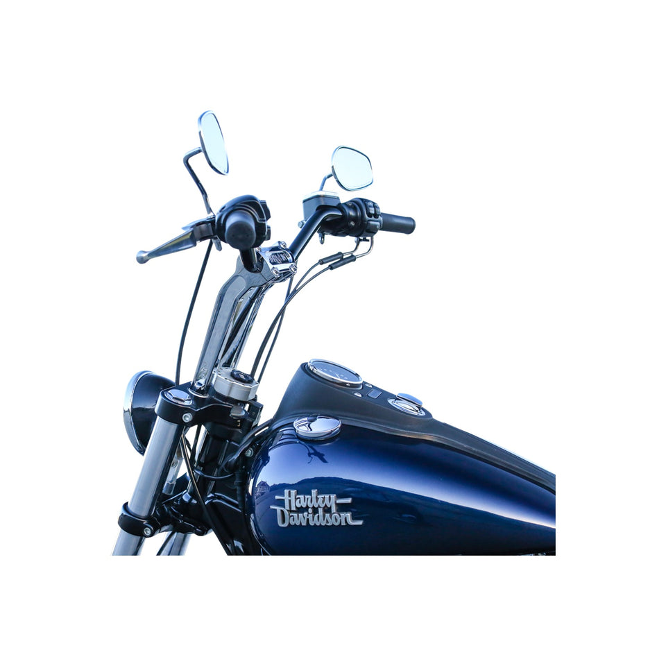 THRASHIN SUPPLY CO. - HANDLEBAR RISERS - PULL BACK - 9-1/2" - CHROME