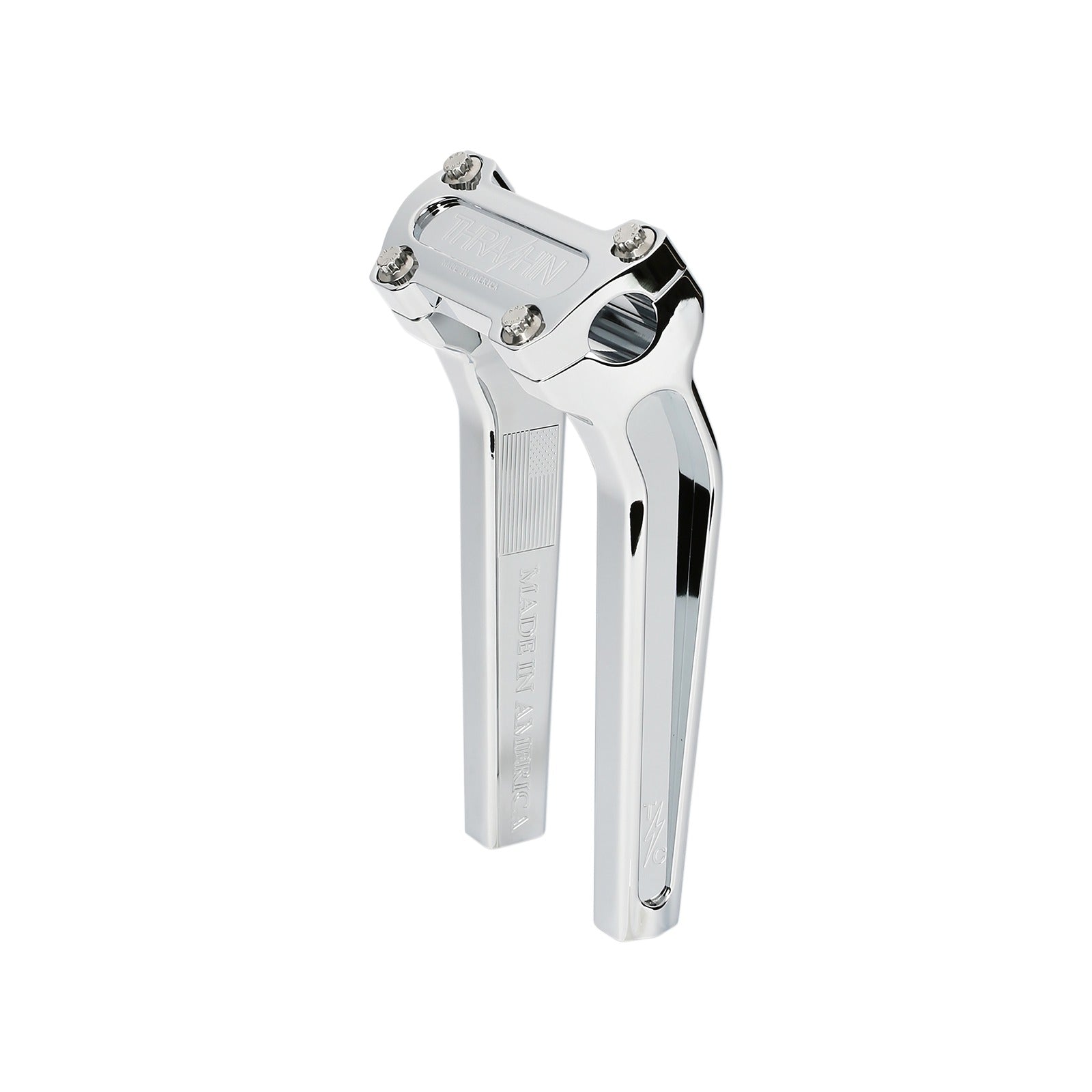 THRASHIN SUPPLY CO. - HANDLEBAR RISERS - PULL BACK - 9-1/2" - CHROME