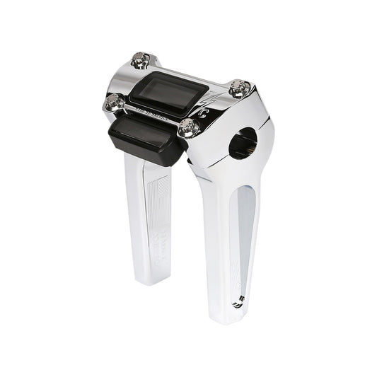 THRASHIN SUPPLY CO. - HANDLEBAR RISERS - STRAIGHT - 6" - GAUGE CUTOUT - CHROME