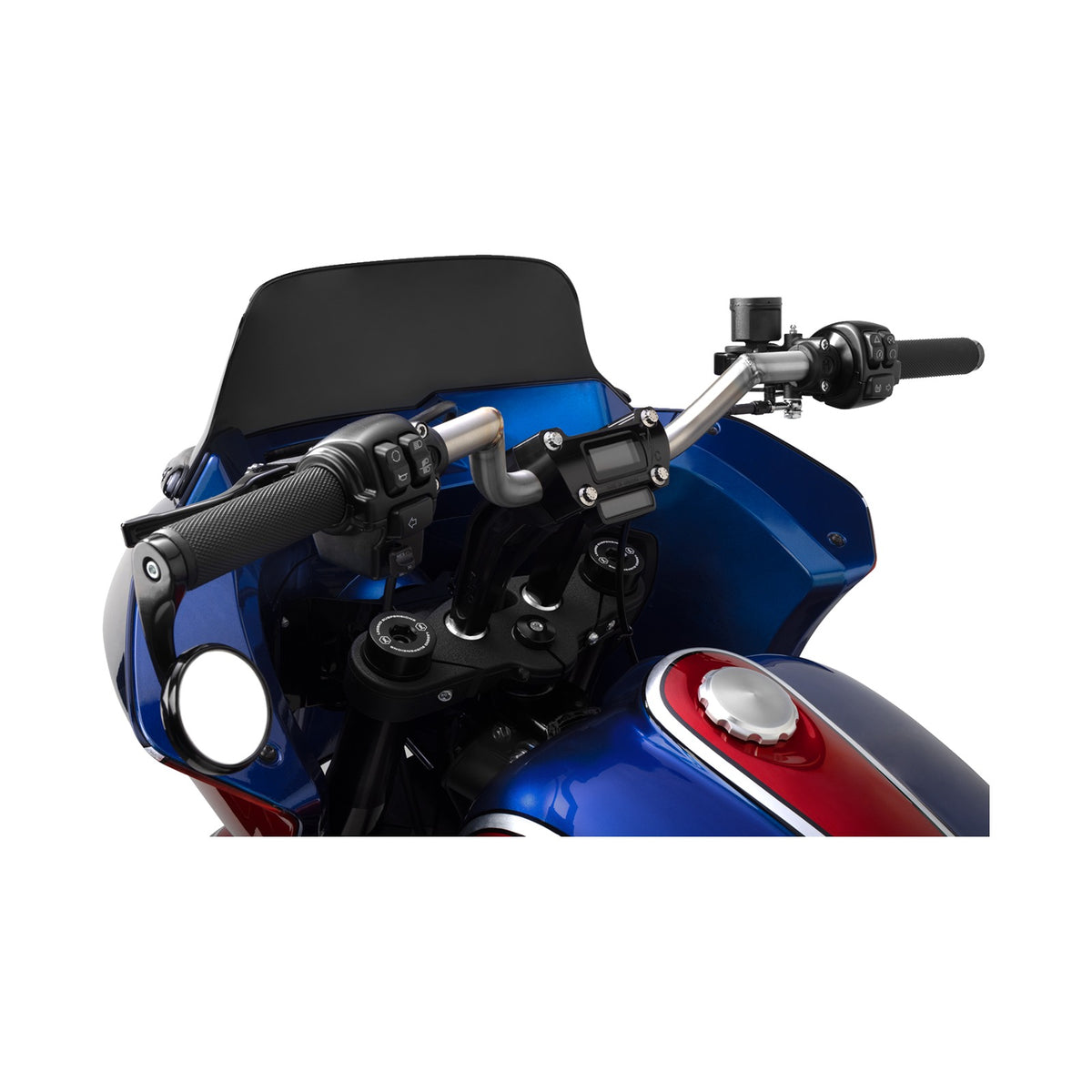 THRASHIN SUPPLY CO. - HANDLEBAR RISERS - PULL BACK - 6-1/2" - GAUGE CUTOUT - BLACK