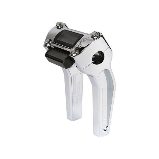 THRASHIN SUPPLY CO. - HANDLEBAR RISERS - PULL BACK - 6-1/2" - GAUGE CUTOUT - CHROME